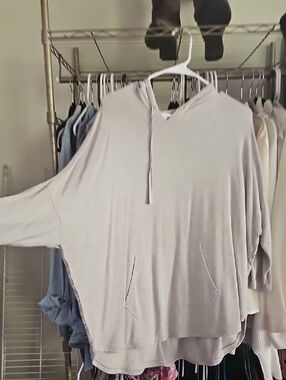LOFT Light Gray Lounge Hooded Pullover